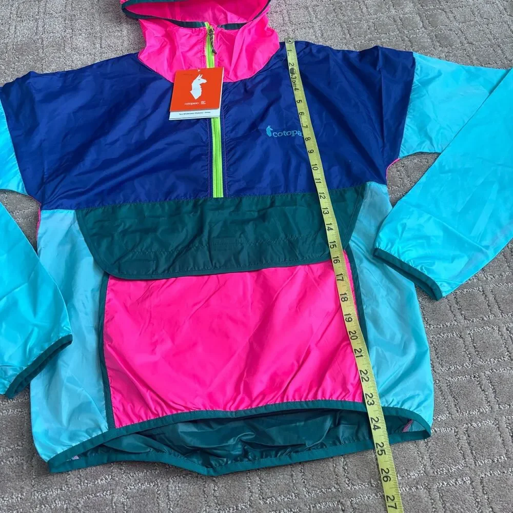 Cotopaxi Teca Windbreaker Jacket Women XS Blue Pink Hood Packable Pullover *READ - Picture 11 of 12